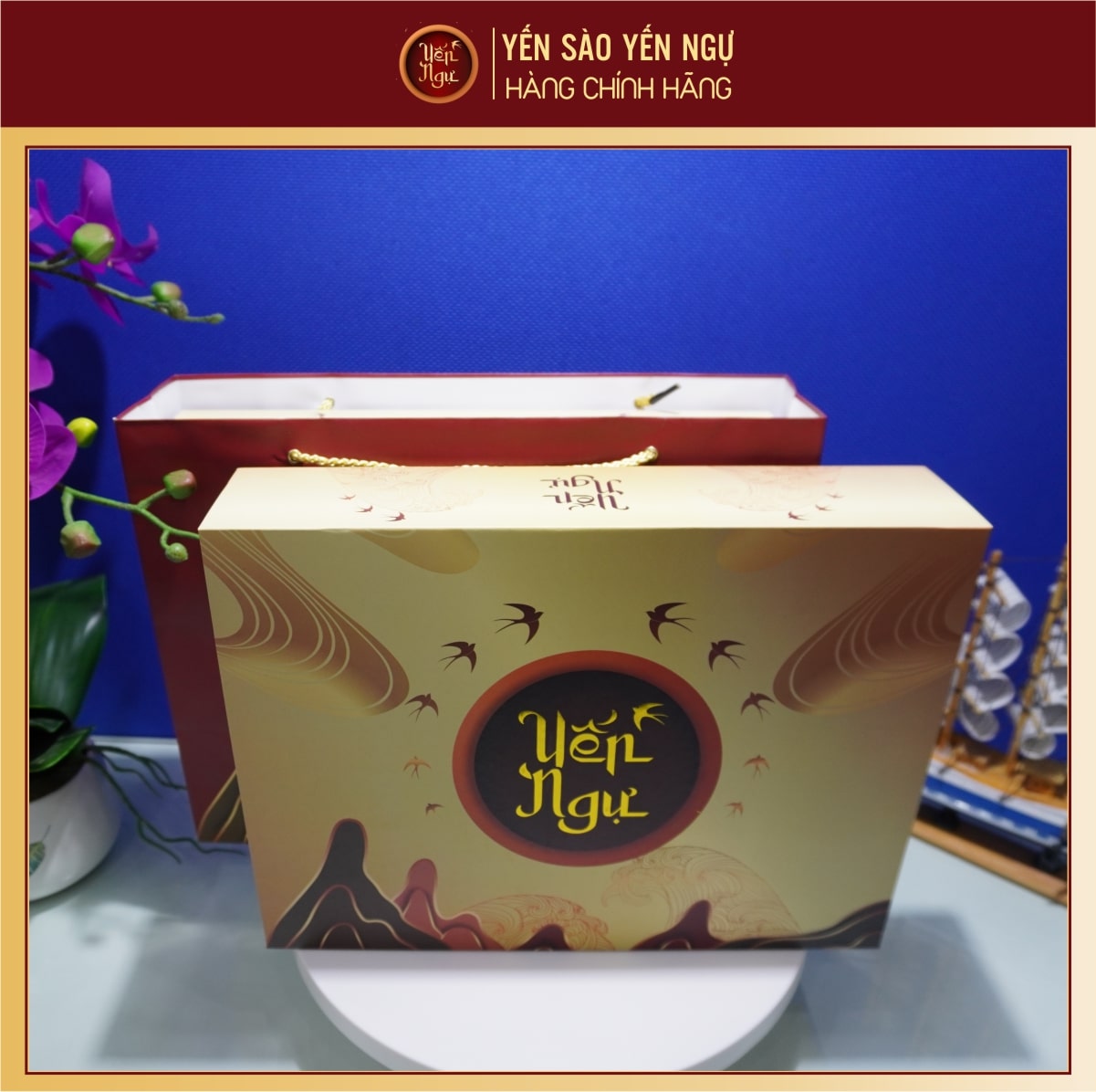 Hộp quà Yến Chưng Phúc Lộc 8 hũ