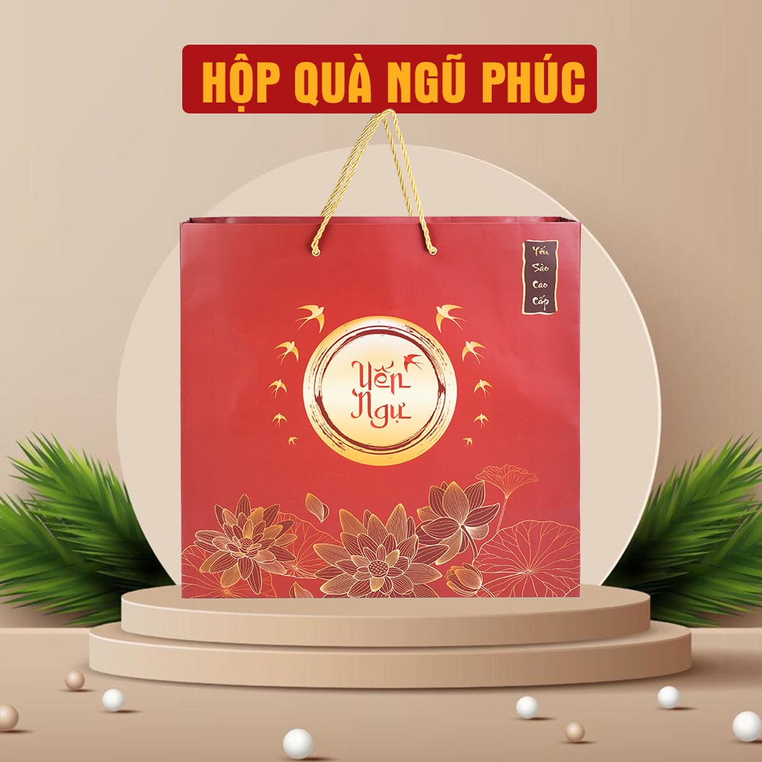 Hộp quà Yến Chưng Ngũ Phúc (10 Hũ)