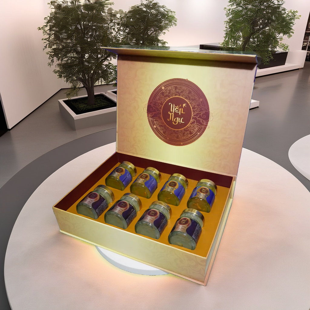 Hộp quà Yến Chưng Phúc Lộc 8 hũ