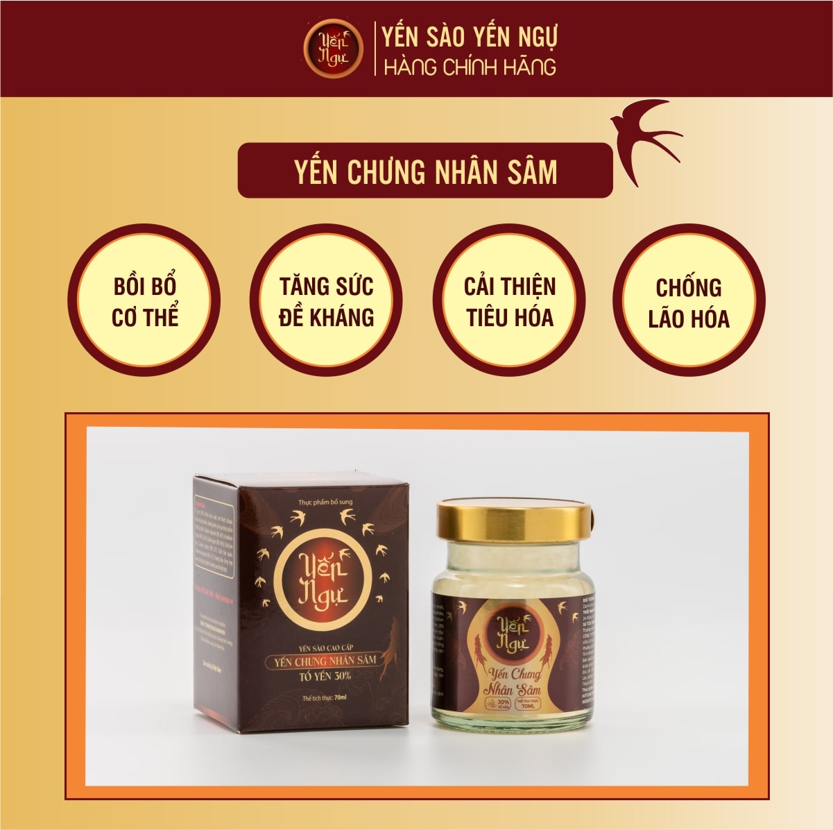 Yến Chưng Nhân Sâm