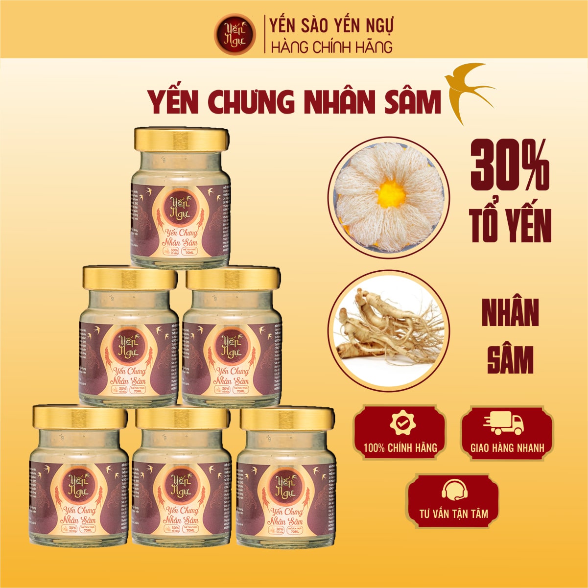 Yến Chưng Nhân Sâm