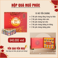 Hộp quà Yến Chưng Ngũ Phúc (10 Hũ)