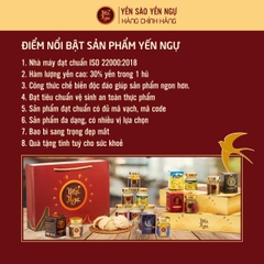 Hộp quà Yến chưng Đường Phèn 6 Hũ